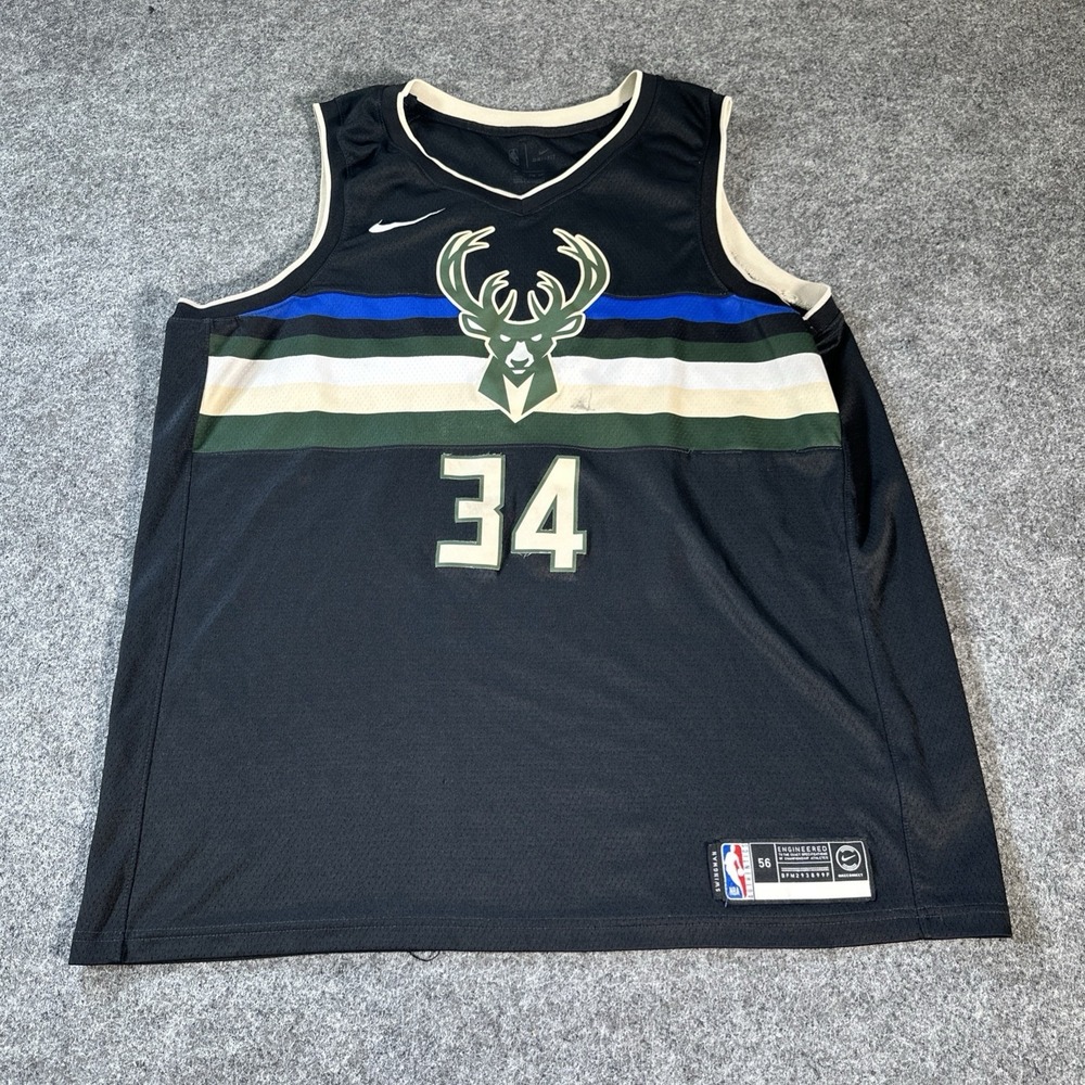 Nike Giannis Antetokounmpo Milwaukee Bucks Statement Edition Swingman Jersey XXL